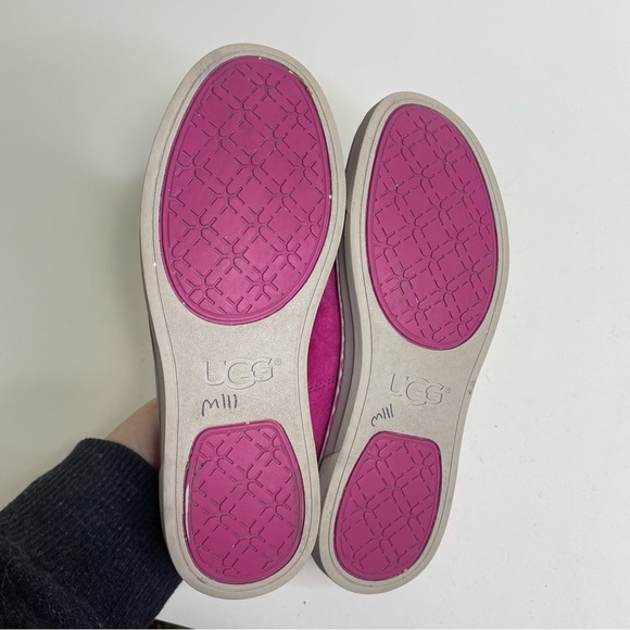 UGG Australia Womens Tomi Sneaker Shoes Pink 1005484 Suede Lace Up Low Top - Picture 9 of 9